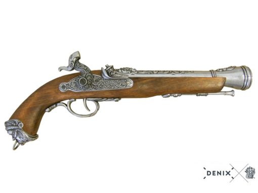 Replika Pištoľ Talianská, 18.stol., nikel