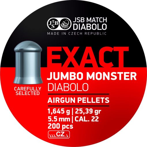 Diabolo JSB Exact Jumbo Monster 200ks kal.5,52mm