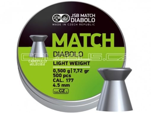 Diabolo JSB Match pištoľ 500ks kal.4,51mm