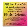 Flash Defence náboje 9mm pištoľ 10ks