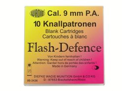 Flash Defence náboje 9mm pištoľ 10ks