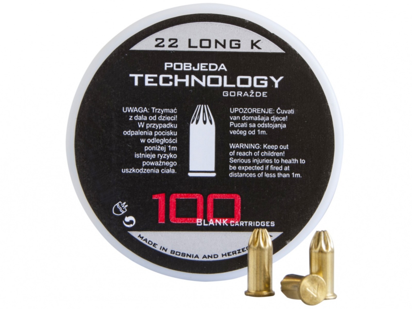 Štartovacie náboje 6mm Long revolver 100ks Pobjeda