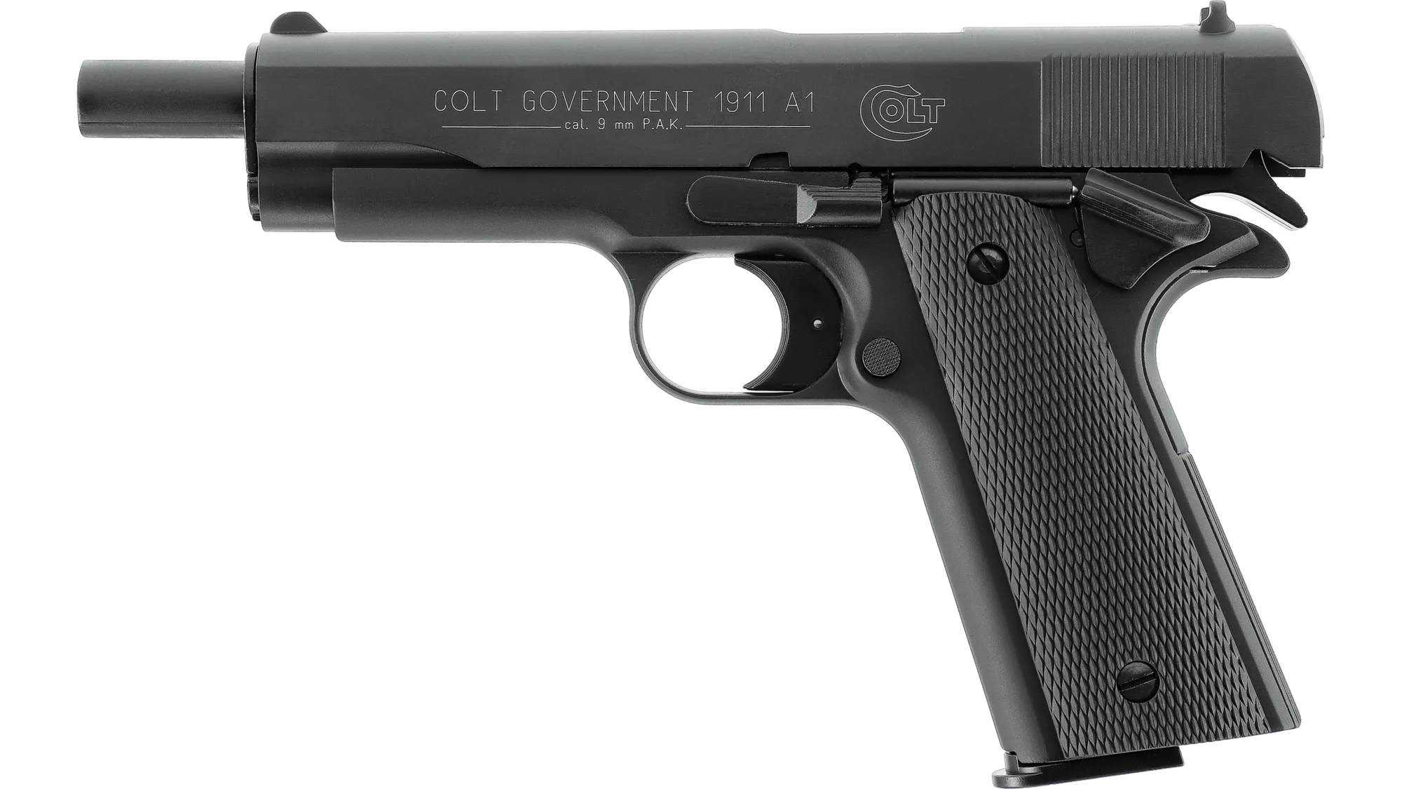Plynová pištoľ Colt Government 1911 A1 čierna kal.9mm – Obrázok 2