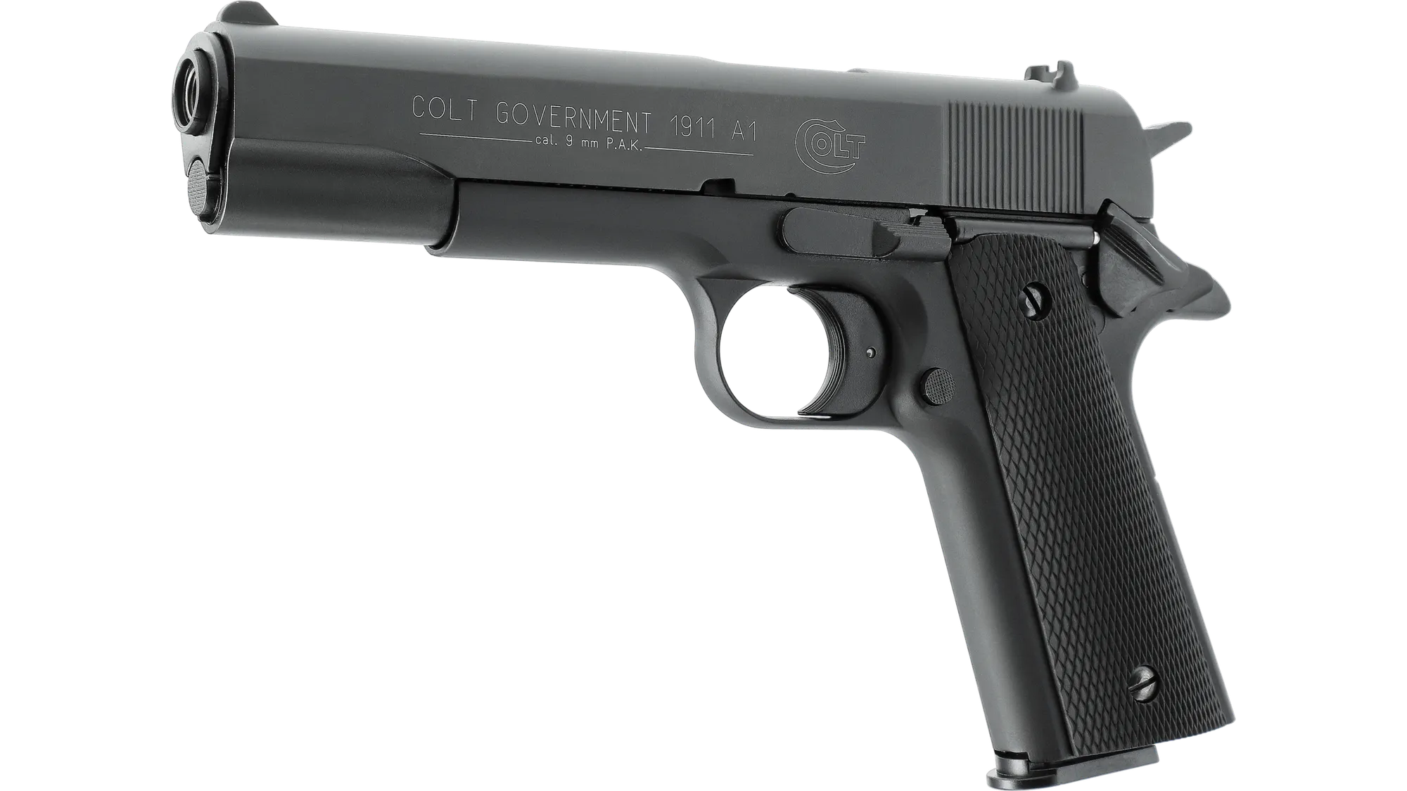 Plynová pištoľ Colt Government 1911 A1 čierna kal.9mm – Obrázok 3