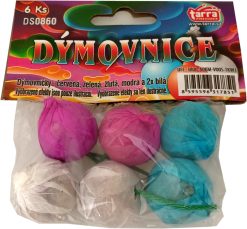 Pyrotechnika Dýmovničky Color Ball 6ks