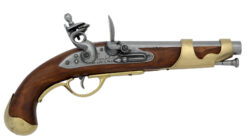 Replika pištoľ kresadlová, Cavalry, mosadz, Francúzsko 1806