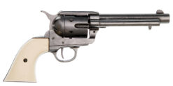 Replika revolver Colt Peacemaker 5,5", nikel, Ivory, USA 1873