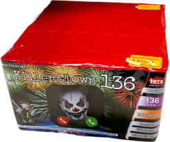 Pyrotechnika Kompakt 136 rán / 20,30mm Killer Clown