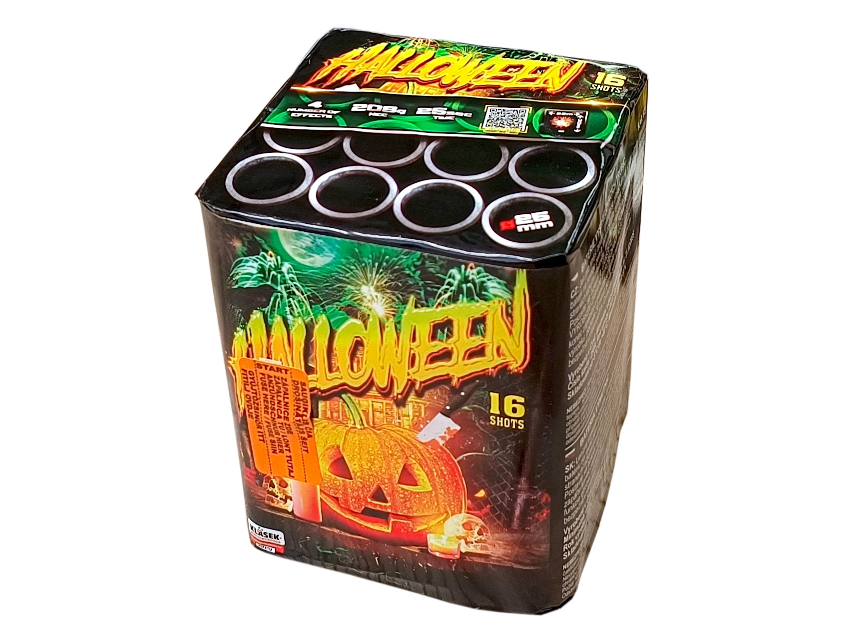 Pyrotechnika kompakt 16rán / 25mm Halloween
