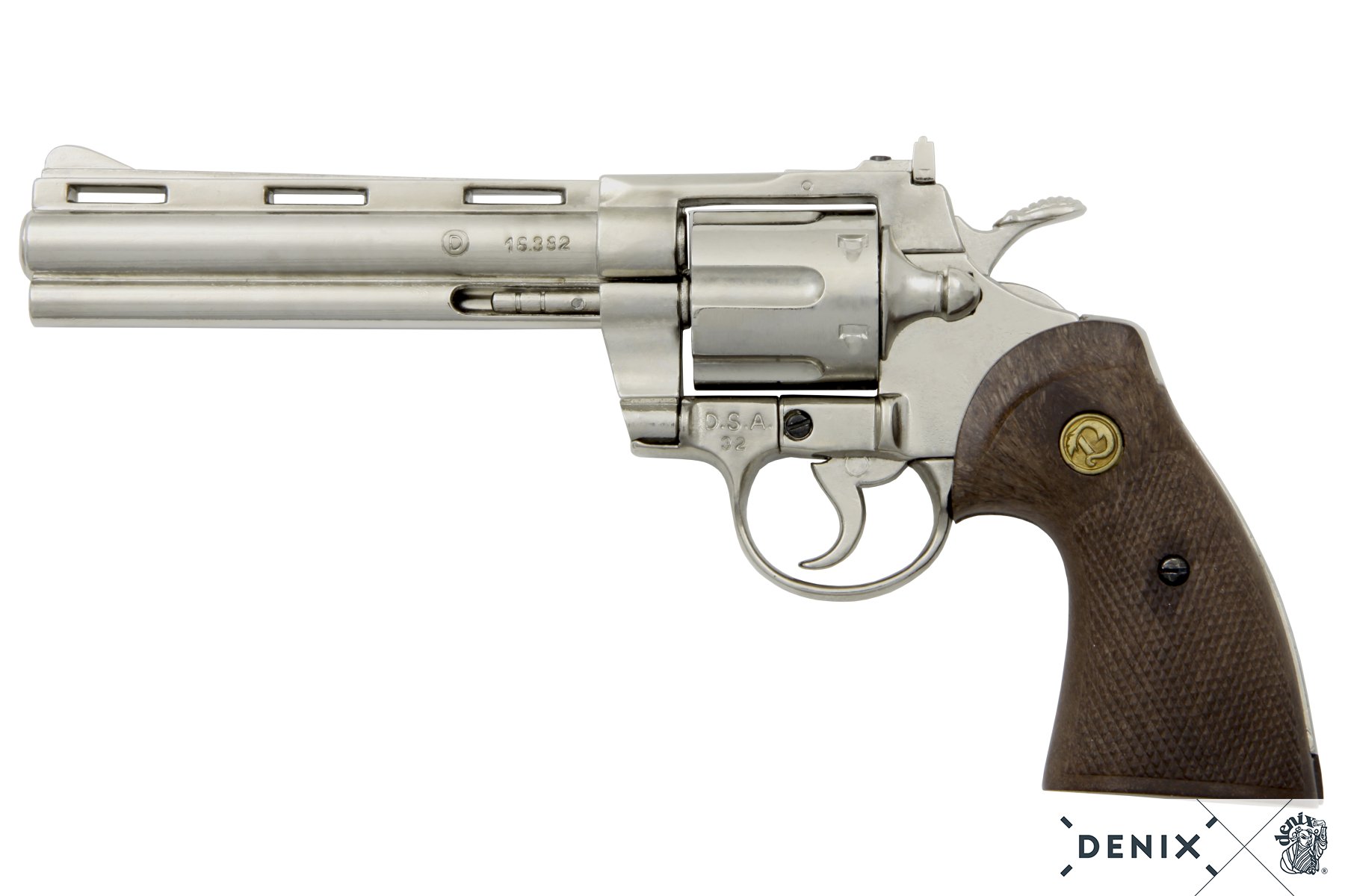 Replika revolver Python .357 Magnum 6", nikel, USA 1955