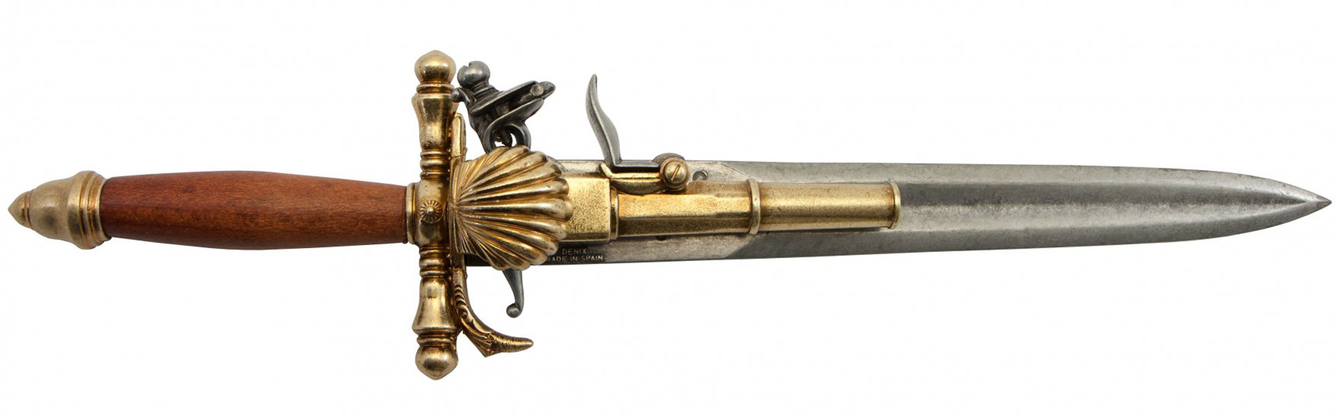 Replika dýky s kresadlovou pištoľou, Francúzsko 18.stor.