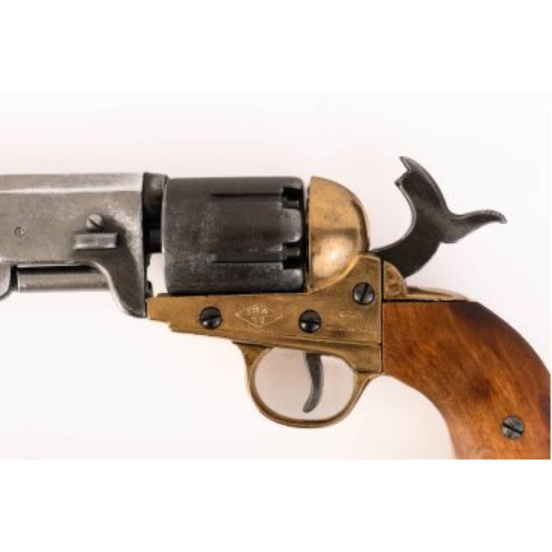 Replika revolver Confederate, mosadz, Worn, USA 1860 – Obrázok 3