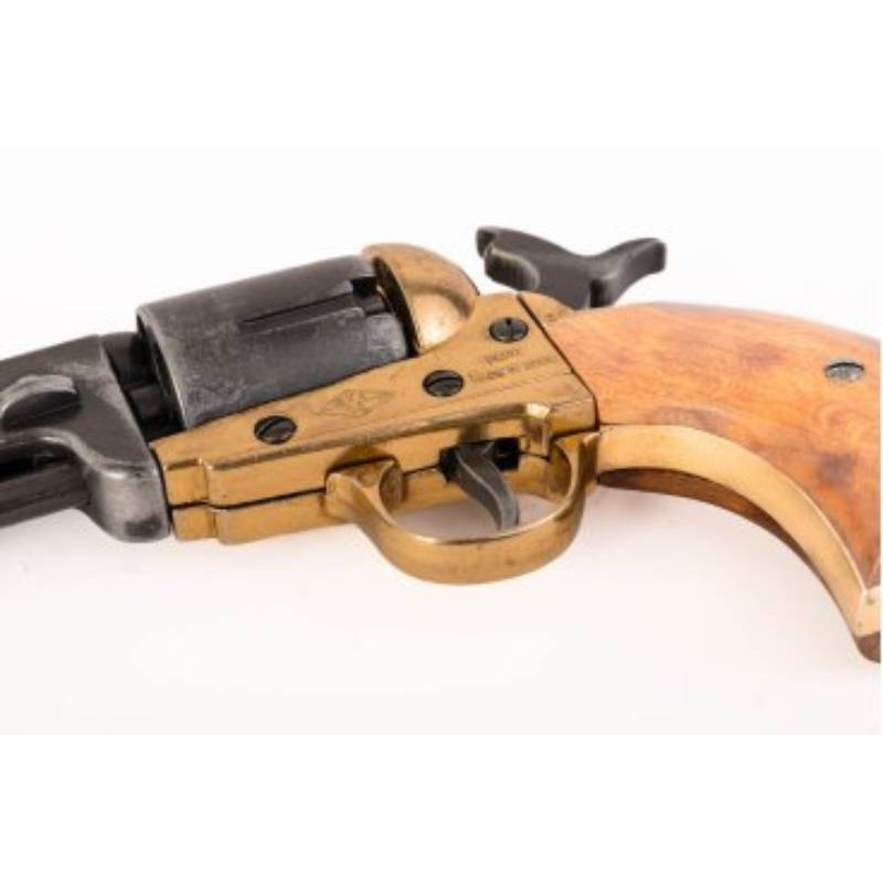 Replika revolver Confederate, mosadz, Worn, USA 1860 – Obrázok 4